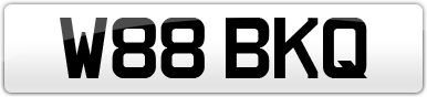 Plate image for registration plate W88BKQ