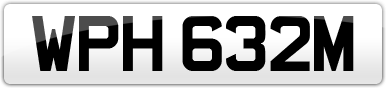Plate image for registration plate WPH632M