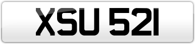 Plate image for registration plate XSU521