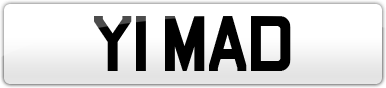 Plate image for registration plate Y1MAD