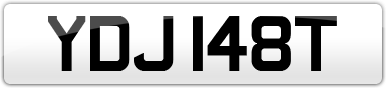 Plate image for registration plate YDJ148T