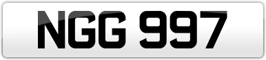 Plate image for registration plate NGG997