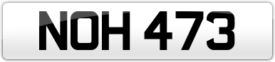 Plate image for registration plate NOH473