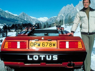 James Bond and his Lotus Esprit